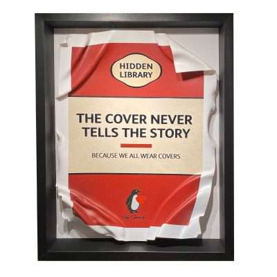 The Cover Never Tells The Story by Sannib framed